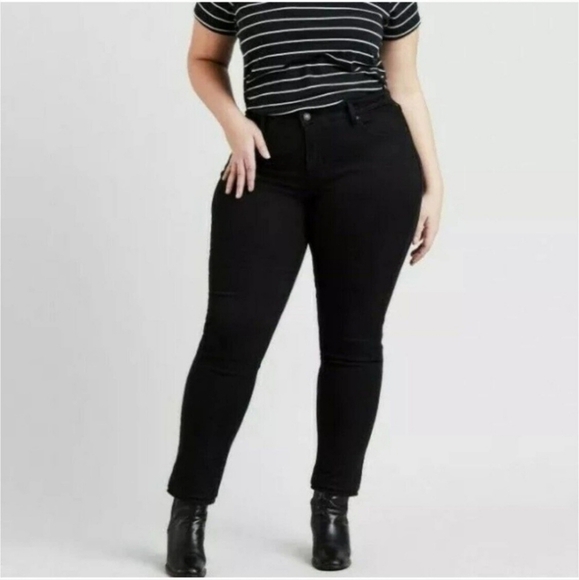 Levi’s 311 Shaping Skinny Black Jeans Hypersoft Womens Plus Size 16w - Picture 1 of 9